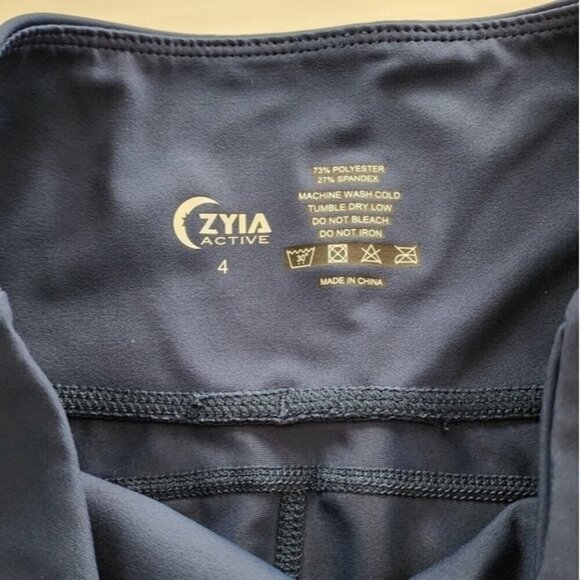 Zyia active leggings size 4 women blue cropped - Picture 8 of 9